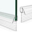 Sello puerta ducha PVC transparente 1/4x39 pulg 2 pzas