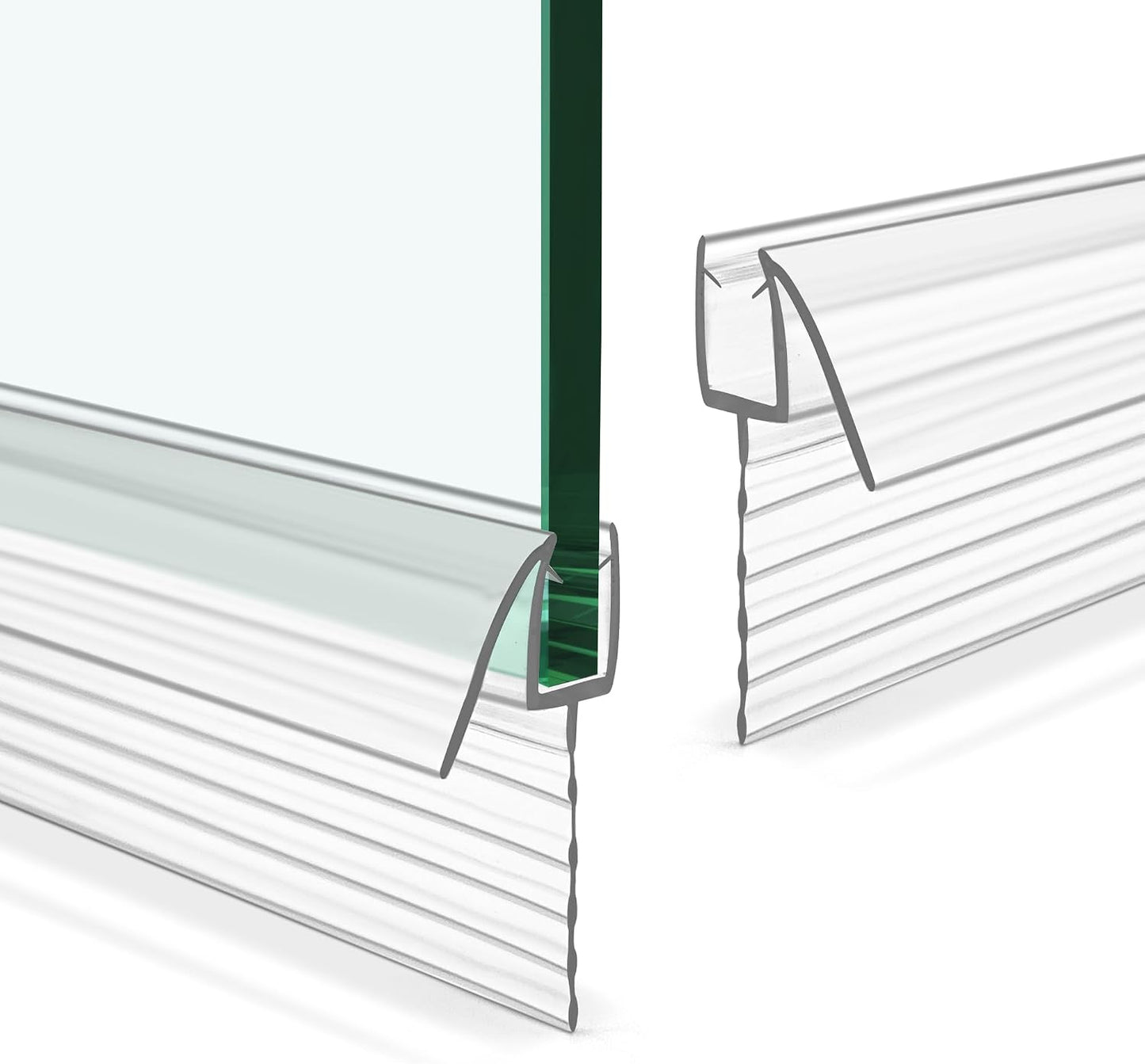 Sello puerta ducha PVC transparente 1/4x39 pulg 2 pzas