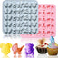 2 Moldes Silicona Baby Shower 35 Cavidades Oso Tamaño Bocado