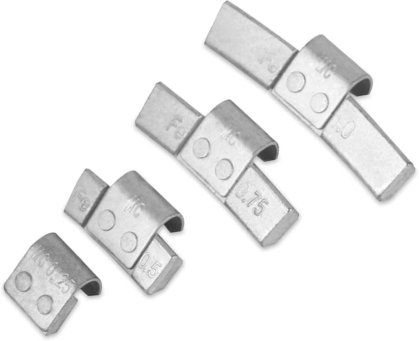 Surtido pesas rueda 0.25-1.0oz 25uds/estilo 100uds/caja