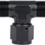 Adaptador Tee T AN8 Aluminio Negro con Giratorio