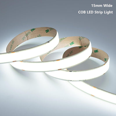 Tira LED COB 24V 6000K blanco frío 25W/M