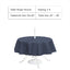 Mantel exterior con agujero 60" repelente agua azul marino