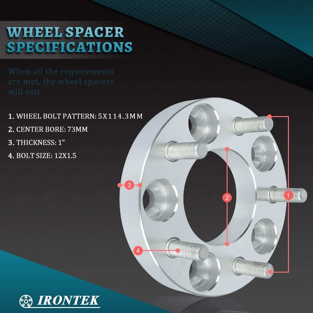 Espaciadores rueda 0.197x4.5pulg adapta a Acura