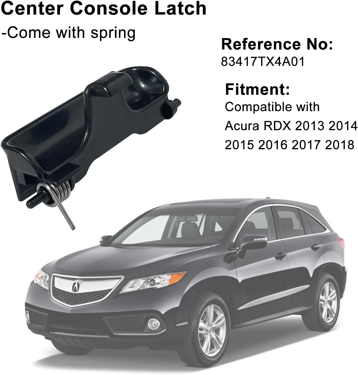 Pestillo consola central Acura RDX 13-18 con resortes
