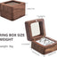 Caja madera anillos boda 2 ranuras vintage