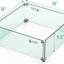 Protector viento vidrio hoguera 18x18x6pulg resistente fuego