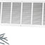 Rejilla aire retorno acero 30x10" techo pared