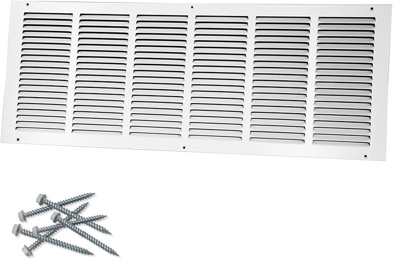 Rejilla aire retorno acero 30x10" techo pared