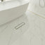 Drenaje ducha lineal acero inox cepillado dorado 12"