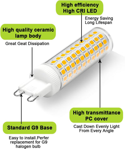 Pack 5 Bombillas LED G9 Blanco Natural