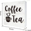 Letrero madera café té caja madera decoración cocina hogar
