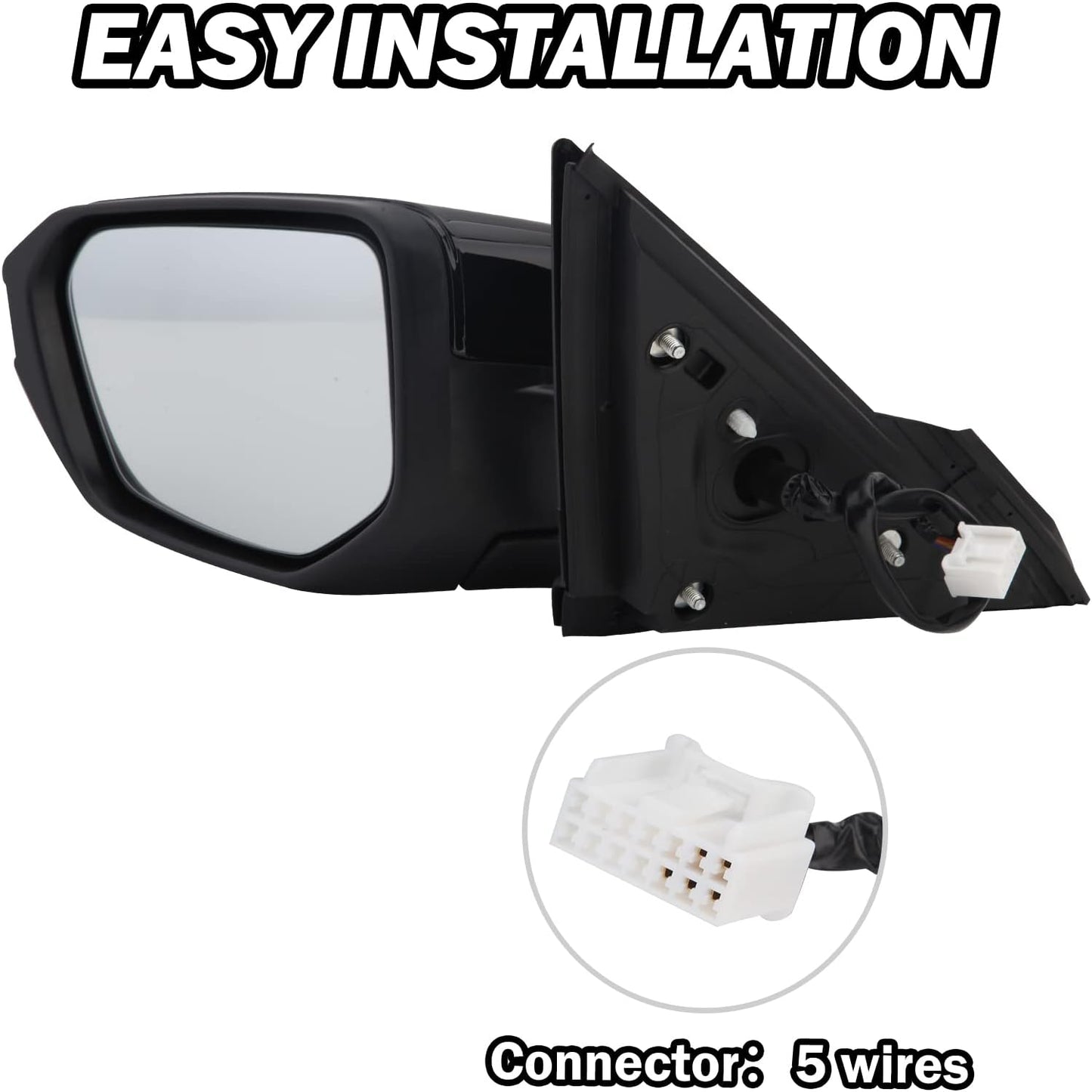 Espejo lateral conductor Honda Civic 16-21 calefaccionado