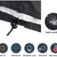 Fundas sillas patio impermeables negro 25x25x47"