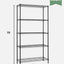 Estantería alambre ajustable 14x36x72" metal resistente