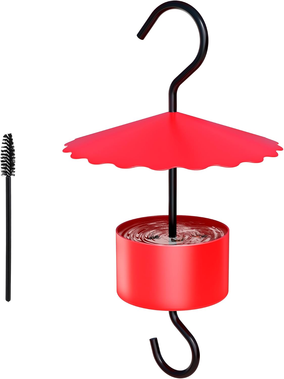 Comedero colibríes metal 5oz protector hormigas