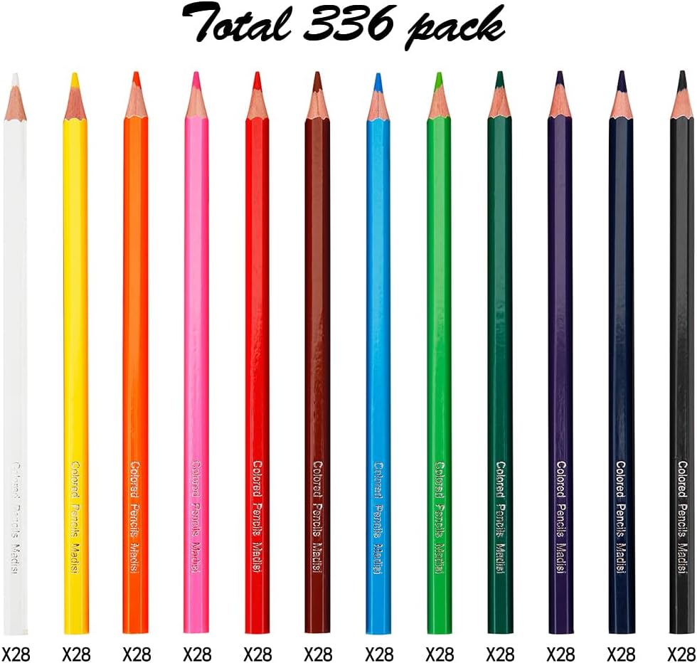 Lápices colores a granel 12 surtidos pack 336uds