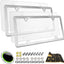 2 Pack Protectores Matrícula Acrílico Inox