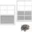 2 Ventanas Cobertizo 18x23pulg Vidrio Templado Fibra