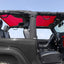 Parasol Jeep Wrangler JK 07-18 2 puertas malla rojo