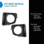 Set biseles luces antiniebla Toyota Tundra