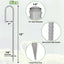 Estacas refuerzo 12" gancho J galvanizadas 50uds