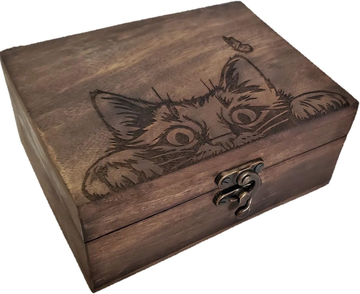 Caja joyería gatito para aretes y collares mujer niña