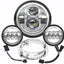 Faro LED 7pulg para Harley Electra Glide con luces