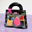 Bolsa para galletas y dulces color negro y rosa