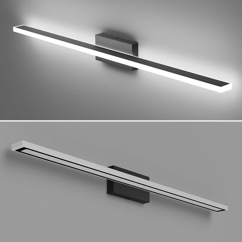 Barra luz LED negra 48" baño 40W 6000K