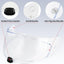 Escudo casco motocicleta FG-17 IS-17 visera transparente