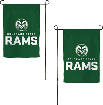Bandera jardín CSU Rams 12x18" exterior