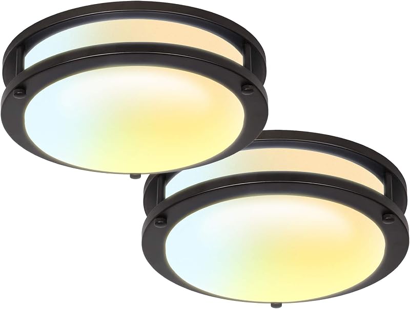 Lámpara techo LED doble anillo 10" regulable 2700K-5000K