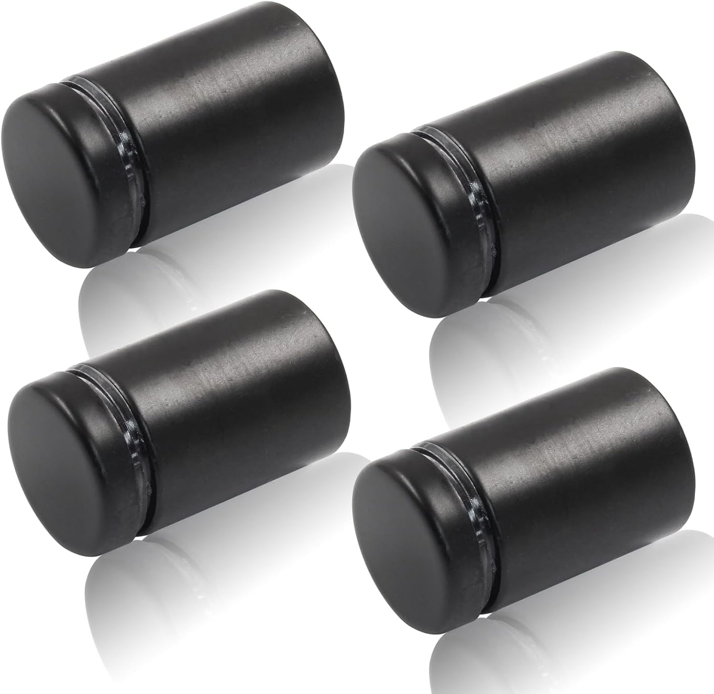 Tornillos separación letreros 3/4x1-3/16 pulg 4 soportes acrílico negro