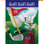 Bandera jardín vertical golf 28x40pulg multicolor