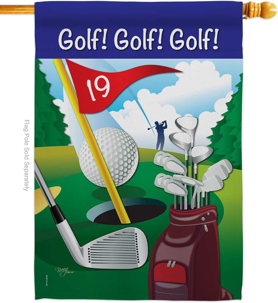 Bandera jardín vertical golf 28x40pulg multicolor