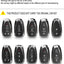 Funda llavero cuero para Chevy Malibu Camaro Negro