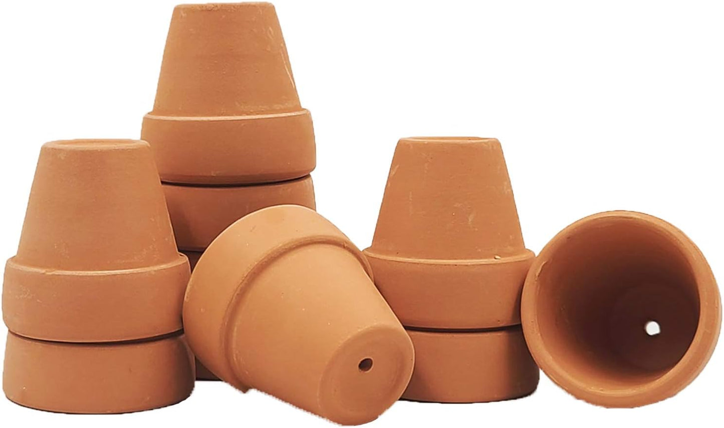 Macetas terracota 1.5pulg drenaje interiores exteriores set 10