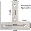 20 Pzas Soporte T 2.362pulg Chapado Protector Muebles