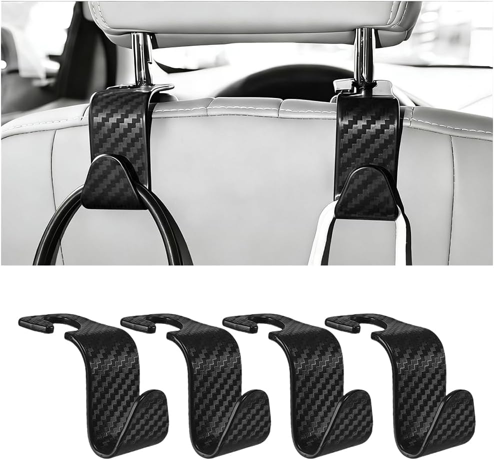 4 Ganchos Reposacabezas Asiento Coche Organizador Interior
