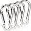 Anillos mosquetón acero inox M5 4 pzas llavero bandera