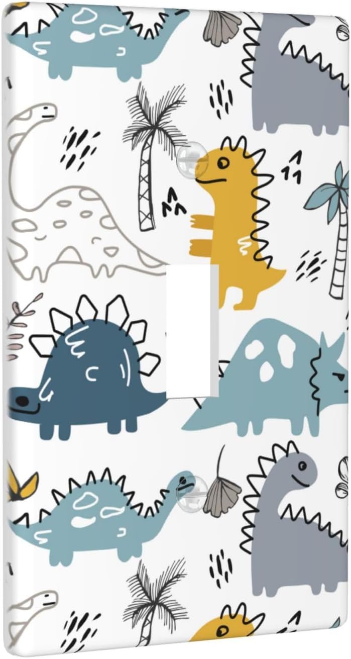 Funda interruptor luz dinosaurio para dormitorio niños