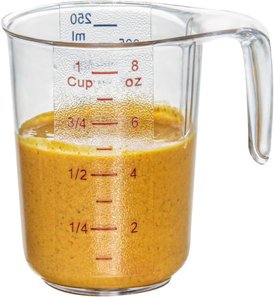 Tarros medidores 1 taza 10 vasos plástico transparente
