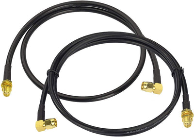 Cable extensión SMA macho a hembra RG58 3.3pies set 2