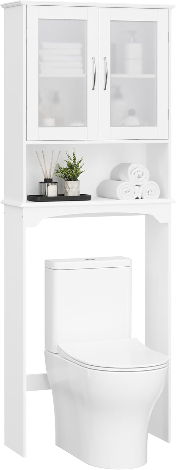 Armario inodoro puertas vidrio templado 66"