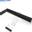 Soporte puerta ducha acero inox 9.45" negro mate