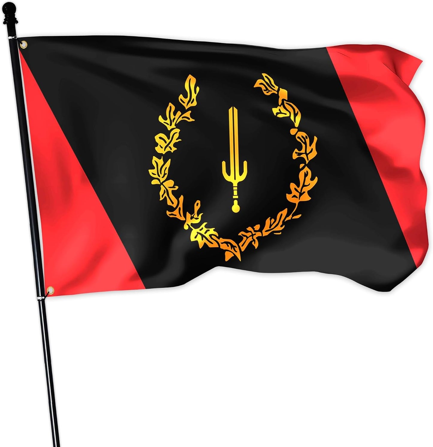 Bandera negra patrimonio USA 3x5ft doble cara