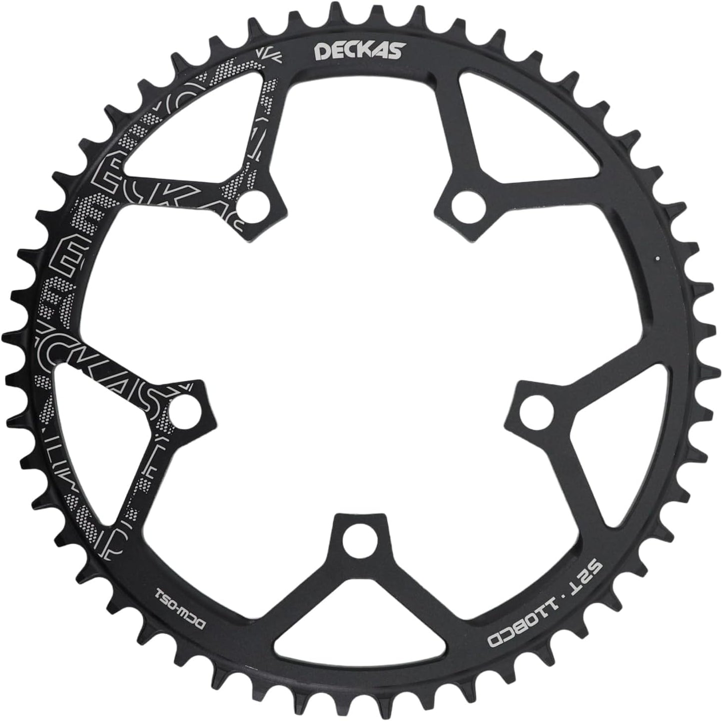 Plato bicicleta carretera 110BCD aluminio 5 brazos