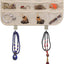 Organiz. colgante joyas 32 bolsillos beige