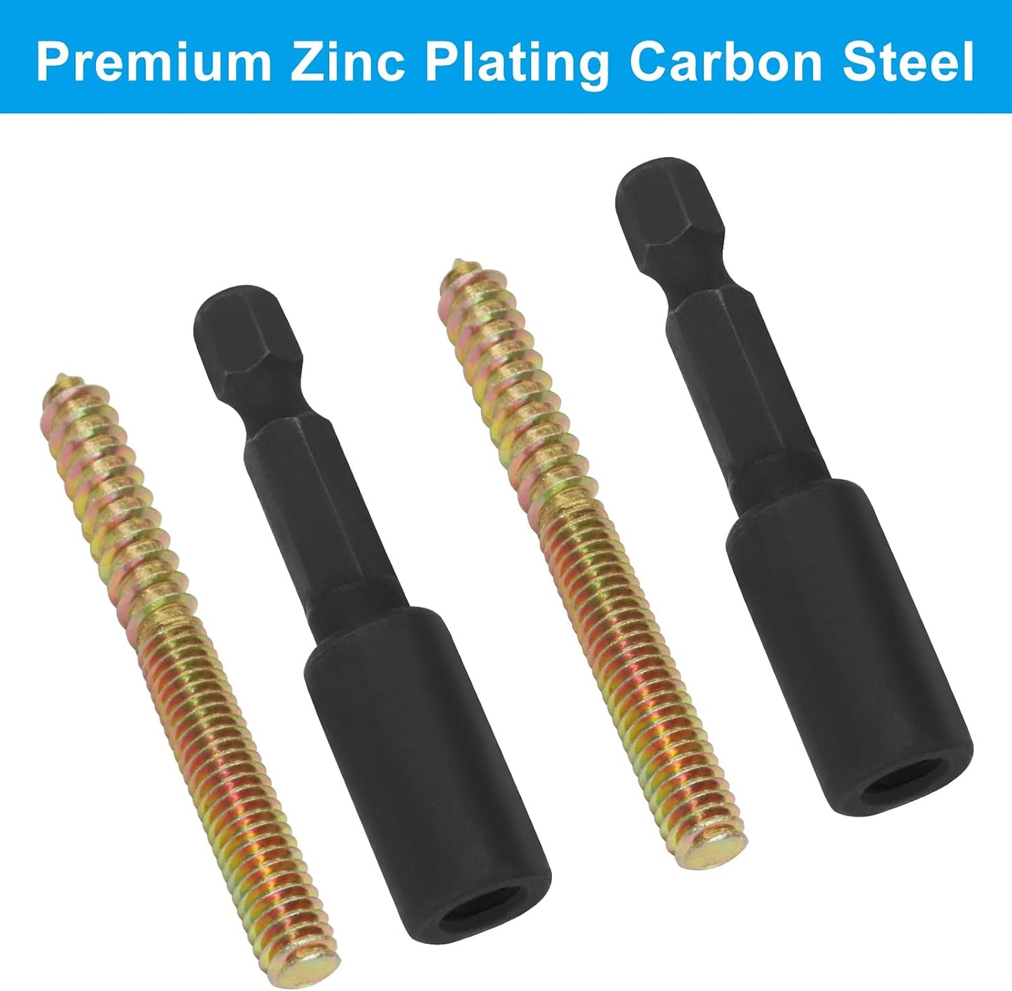 20 Pernos Suspensión 5/16-18x3pulg Doble Cabeza Madera